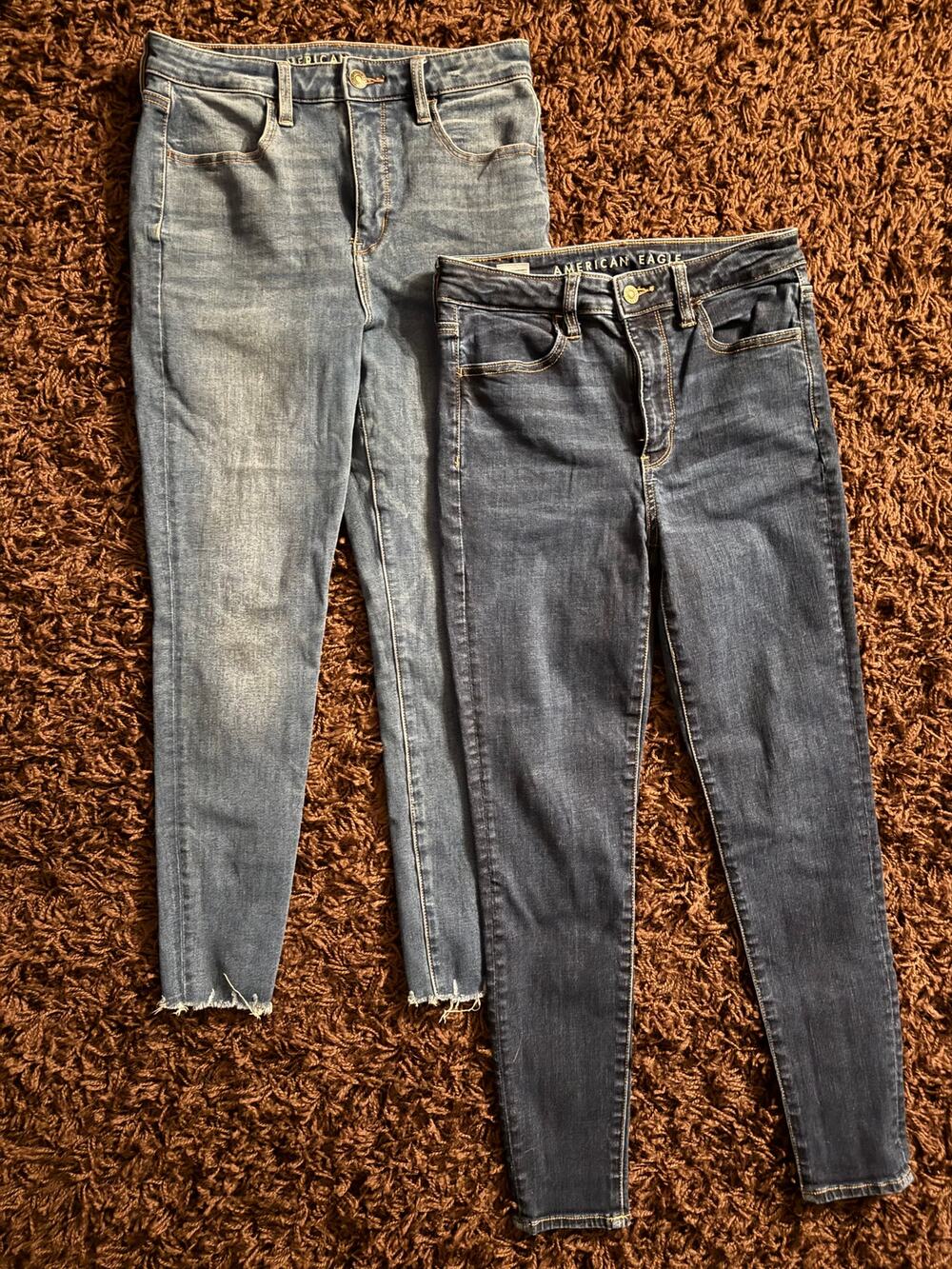 2 for 1! American Eagle Size 6 Short Super Hi Rise Jeggings